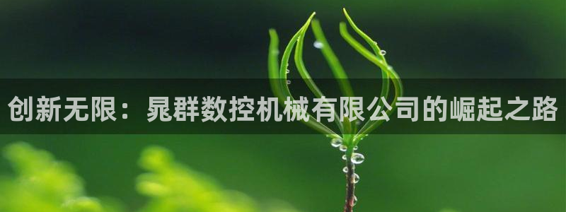 天辰娱乐棋牌：创新无限：晁群数控机械有限公司的崛起之路