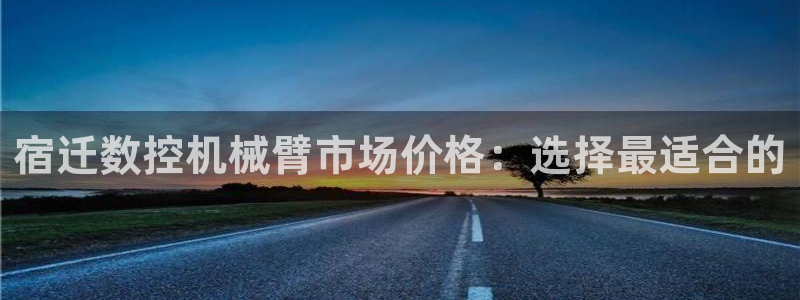 下载天辰娱乐：宿迁数控机械臂市场价格：选择最适合的