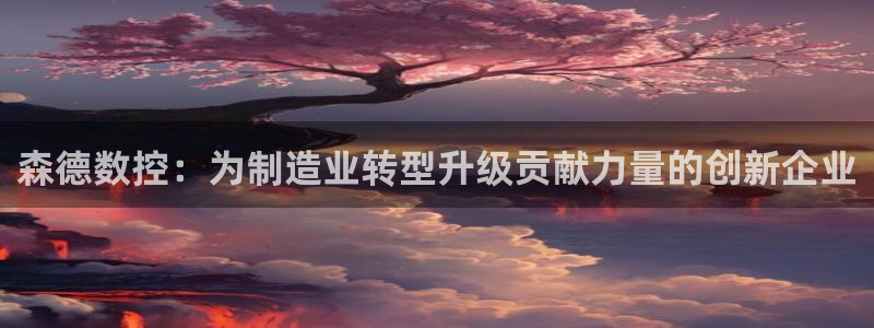 天辰娱乐直属：森德数控：为制造业转型升级贡献力量的创新企业
